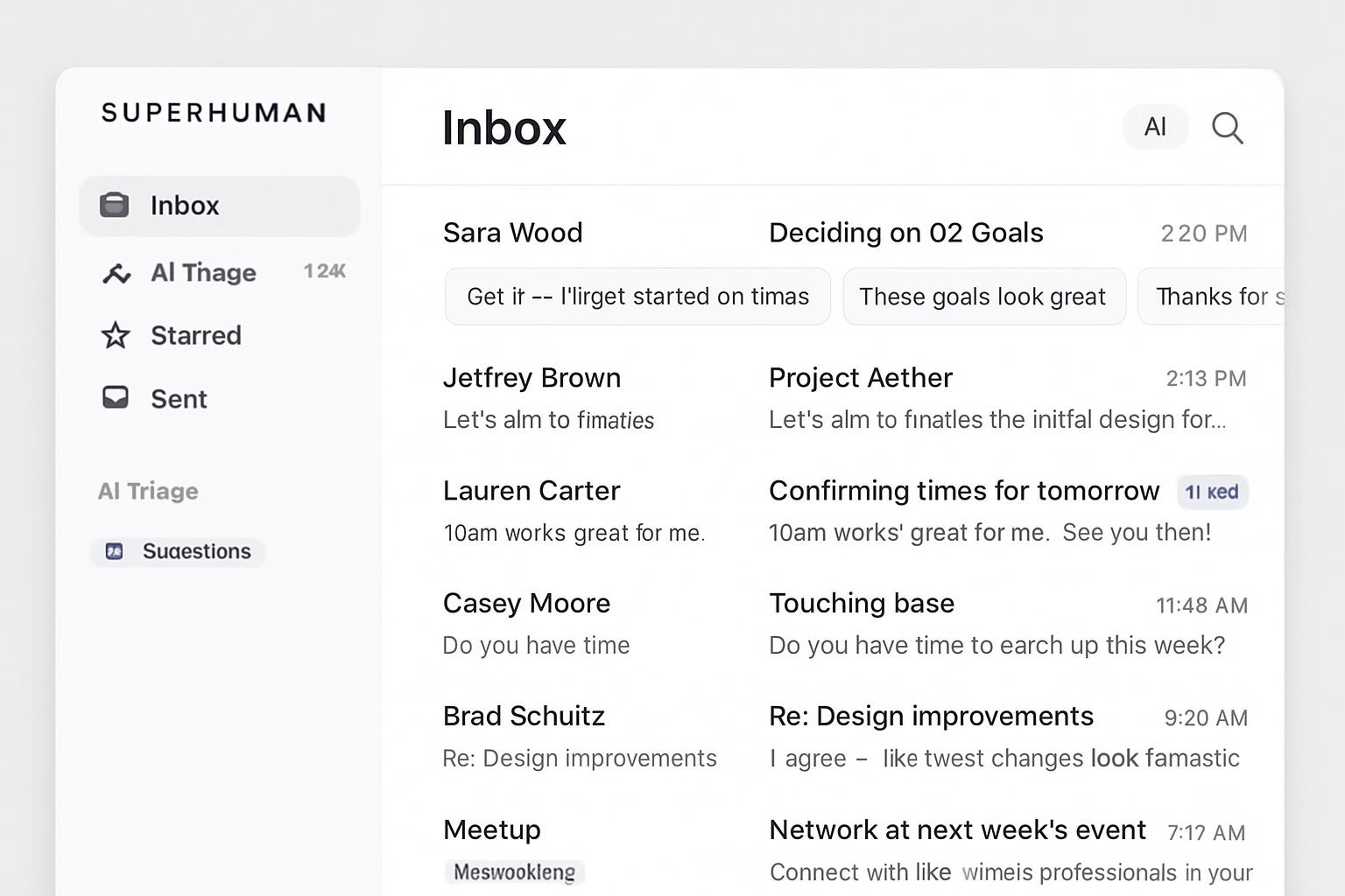 Superhuman Email App Interface